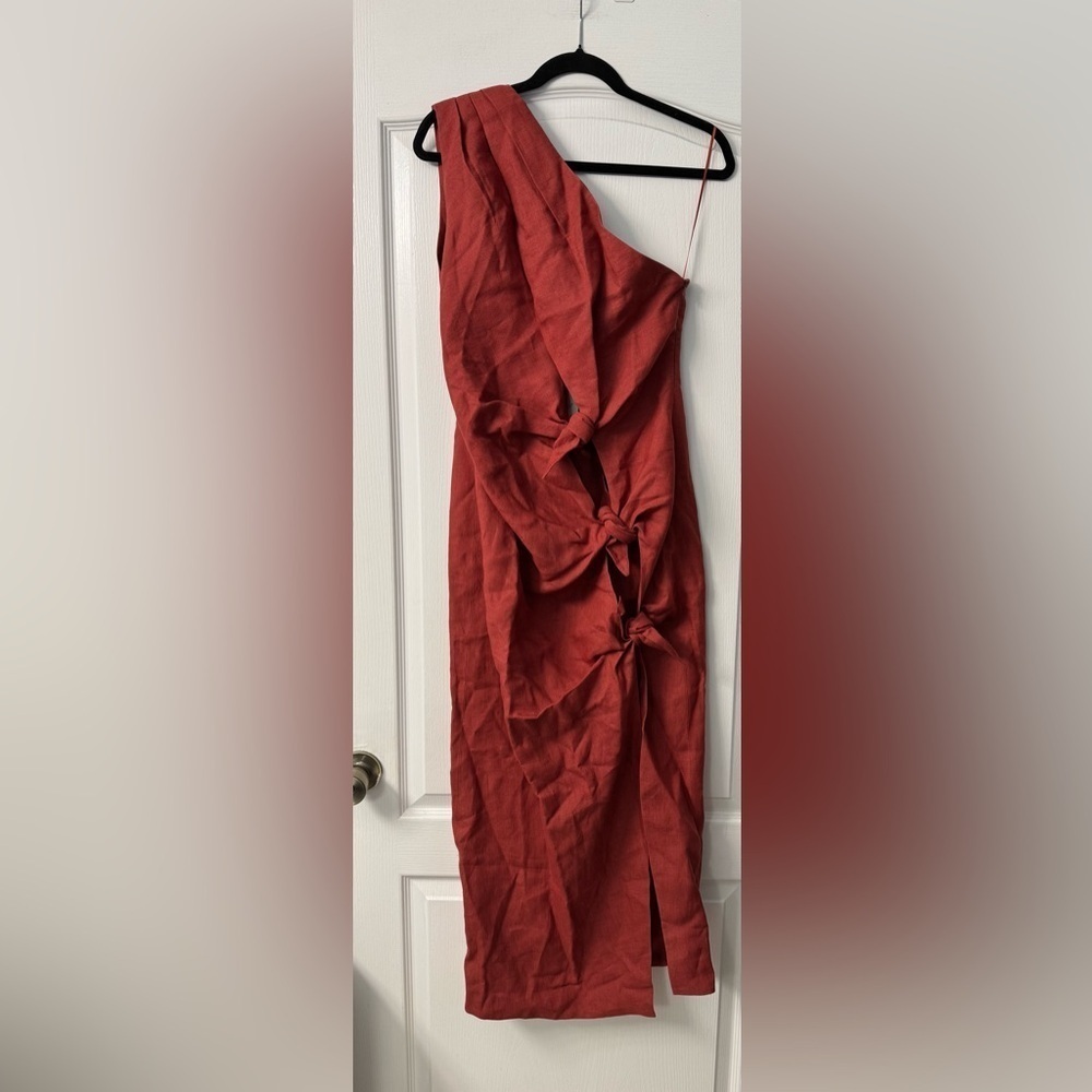 Piece of White Cranberry Carly Dress 100% Linen - Picture 4 of 10
